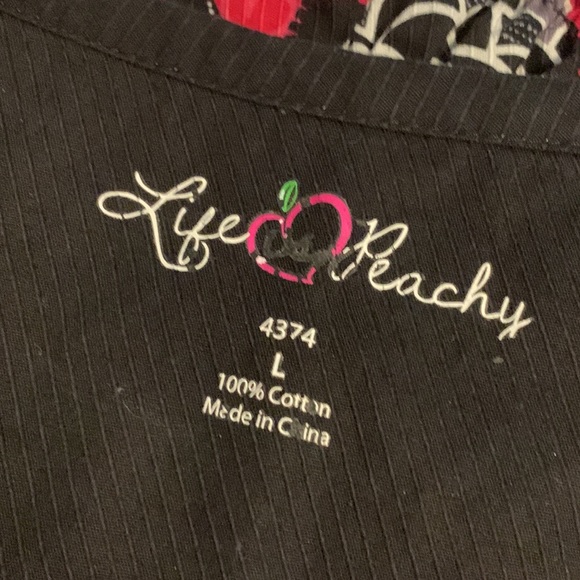 Life Is Peachy Scrub Top - Picture 9 of 9